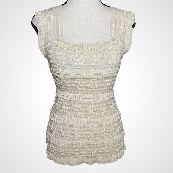 Max Studio Tops - Max Studio Lace & Ruffles Blouse | Size XS